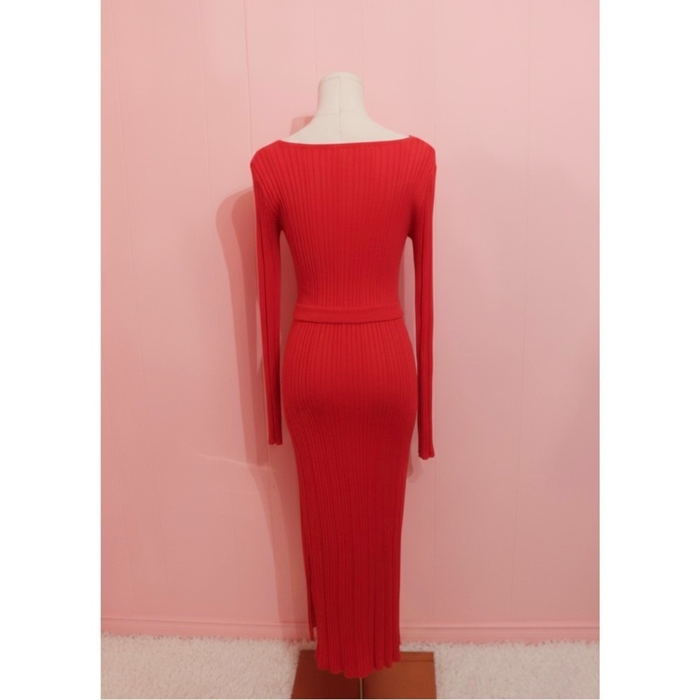 Freshman 1996 Red Knit Skirt Set - Picture 2 of 3